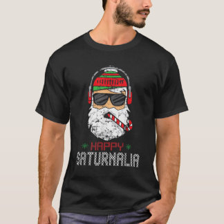 Camiseta Feliz Natal para os Papais noeis Legal de Saturnal