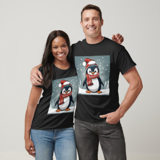 Camiseta Feliz Natal para Pinguins