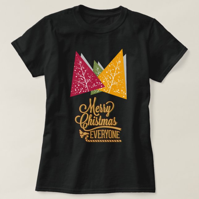 Camiseta Feliz Natal para todos (Frente do Design)