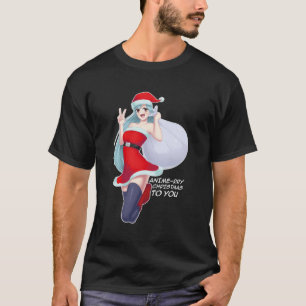 Camiseta Feliz Natal Para Você Papais noeis De Animes Bonit