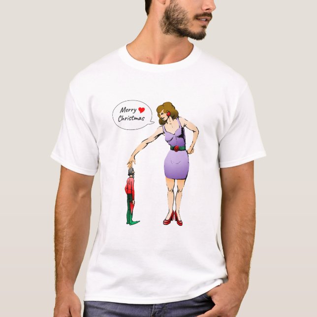 Camiseta Feliz Natal Pequeno Elfo (Frente)