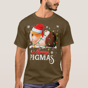 Camiseta Feliz Natal Pigmas Luz Engraçada Guiné Pig Amor