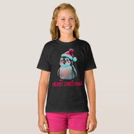 Camiseta Feliz Natal Pinguim Amantes