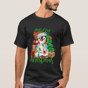 Camiseta Feliz Natal Pinguin Xmas Tree Lights Xmas Holi