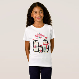 Camiseta Feliz Natal Pinguins