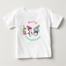 Feliz Natal Pinguins Brincando Presentes