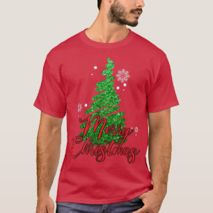 Camiseta Feliz Natal Pinheiros Árvores de Natal Xmas