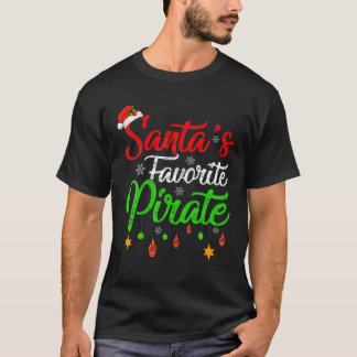 Camiseta Feliz Natal Pirata para Papais noeis Xmas
