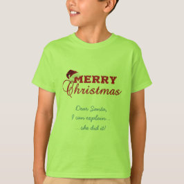 Camiseta Feliz Natal Poinsettia Wreath Monograma
