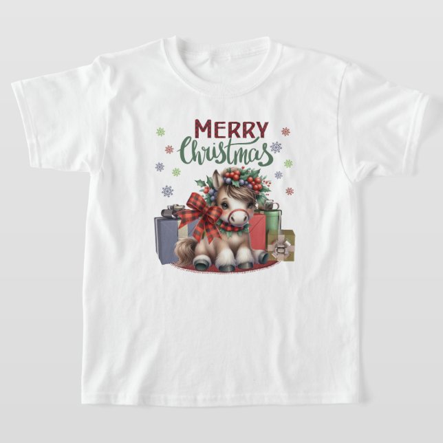 Camiseta Feliz Natal Pony (Postura )