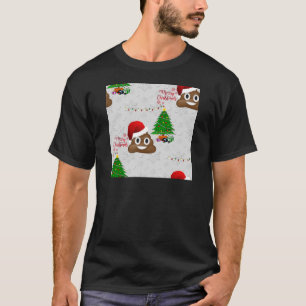 Camiseta feliz natal poo emoji