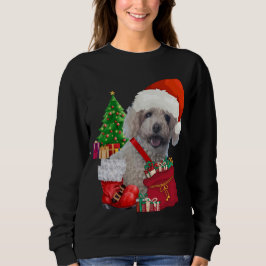 Camiseta Feliz Natal Poodle Sweatshirt