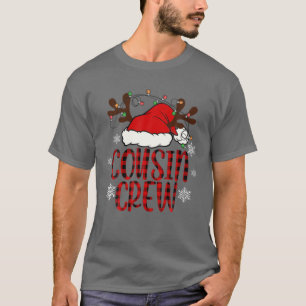 Camiseta Feliz Natal Primo Tripulante Engraçado Reindeer Xm