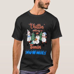 Camiseta Feliz Natal Professor Relaxando com Meu Senior S