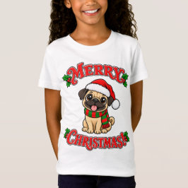 Camiseta Feliz Natal Pug