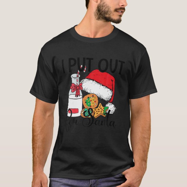 Camiseta Feliz Natal Que Fiz Para Papais noeis Cookies E Mi (Frente)
