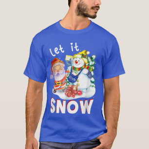 Camiseta Feliz Natal Que Neve Papai Noel Snowman Fo