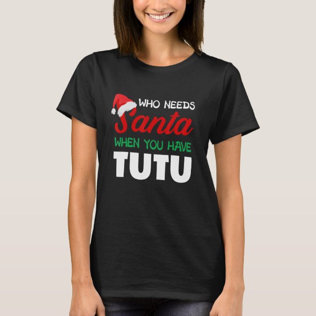 Camiseta Feliz Natal Que Precisa De Papais noeis Tutu Hawai (Frente)