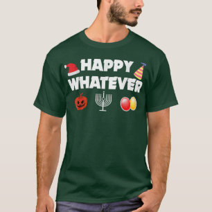 Camiseta Feliz Natal Que Seja Dia de as Bruxas engraçado