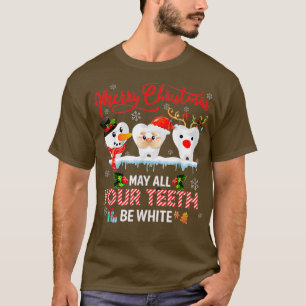 Camiseta Feliz Natal Que Todos Os Seus Casos Sejam Brancos
