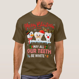 Camiseta Feliz Natal Que Todos Os Seus Casos Sejam Brancos