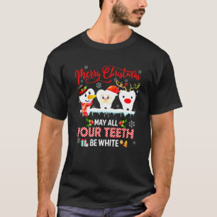 Camiseta Feliz Natal Que Todos os Seus Dentes Sejam Brancos