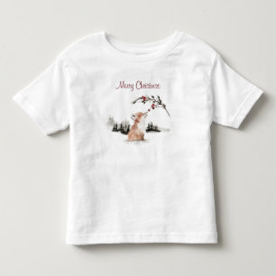 Camiseta Feliz Natal Raposa da Floresta