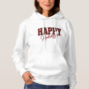 Camiseta Feliz Natal Red Green Xadrez Hoodie