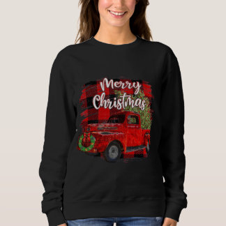 Camiseta Feliz Natal Red Truck Buffalo Xadrez Natal