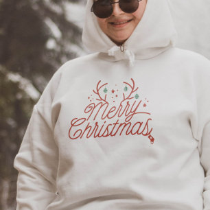 Camiseta Feliz Natal Reindeer Antlers Matando Férias