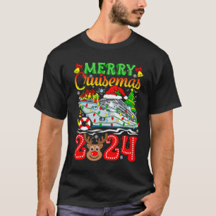 Camiseta Feliz Natal Reindeer Família Homens Xmas Mulheres