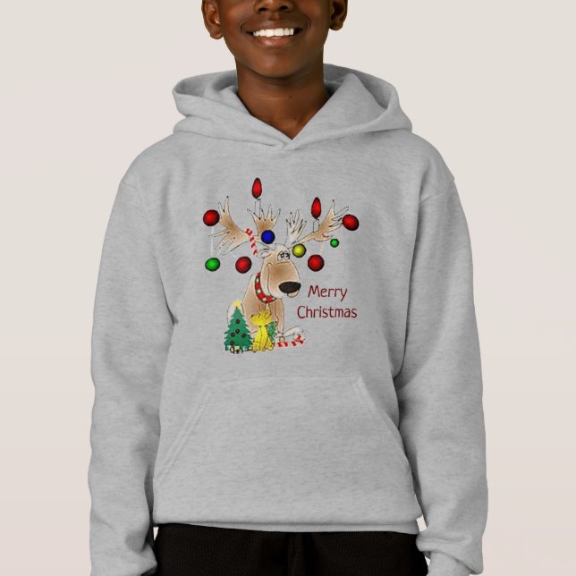 Camiseta Feliz Natal Reindeer Kid (Frente)