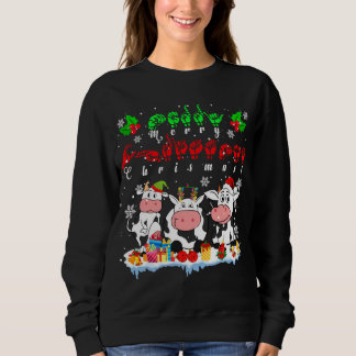 Camiseta Feliz Natal Reindeer Papais noeis ELF Cow Farmer A