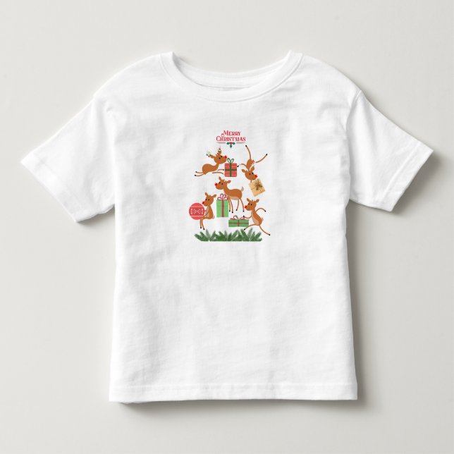 Camiseta Feliz natal rena (Frente)