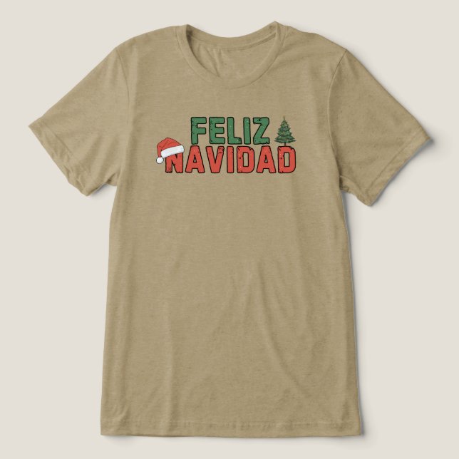 Camiseta Feliz Natal Retro (Design frontal)