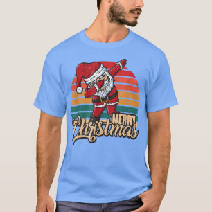 Camiseta Feliz Natal Retro Vintage Dabbing Papais noeis PJs