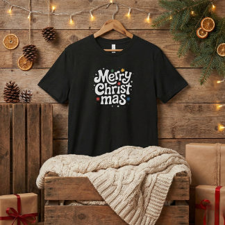 Camiseta Feliz Natal Roteiro Divertido Masculino Preto
