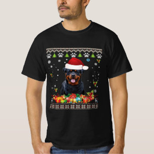 Camiseta Feliz Natal Rottweiler