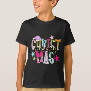 Camiseta Feliz Natal Roupa de Pai Natal Divertida Esquadrão