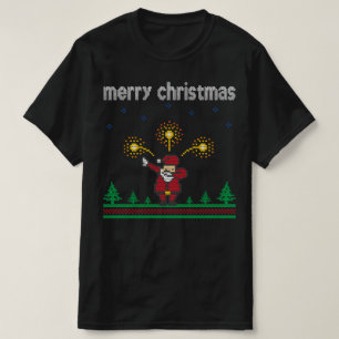 Camiseta feliz Natal santa claus Ugly Christmas Sweater