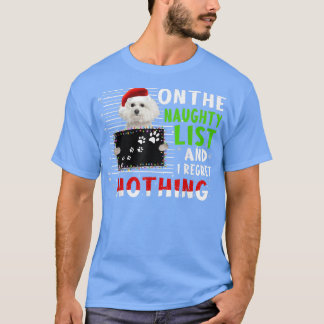 Camiseta Feliz Natal Santa Hat Poodle Engraçado Xma