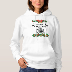 Camiseta Feliz Natal, seu animal imundo