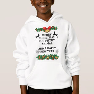 Camiseta Feliz Natal, seu animal imundo