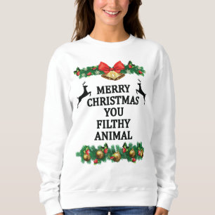 Camiseta Feliz Natal, seu animal imundo