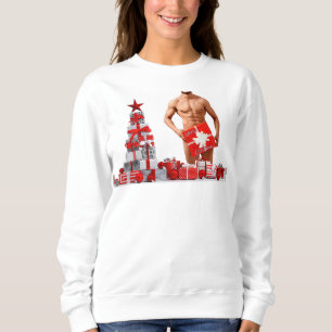 Camiseta Feliz Natal SlipperyJoe presente vermelho branco p