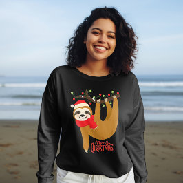Camiseta Feliz Natal Sloth | Feriados