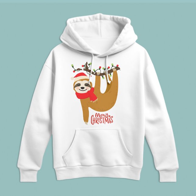 Camiseta Feliz Natal Sloth | Feriados (Criador carregado)