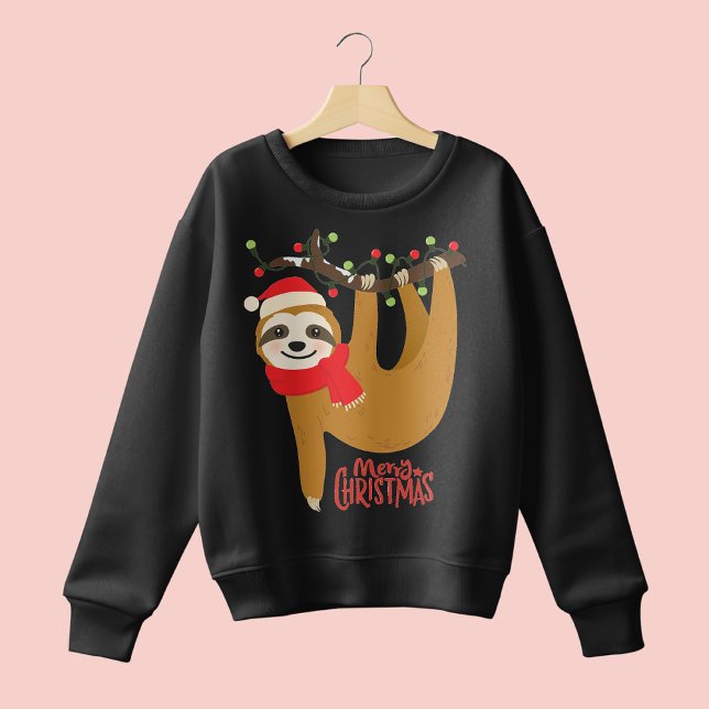 Camiseta Feliz Natal Sloth | Feriados (Criador carregado)
