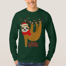 Camiseta Feliz Natal Sloth | Feriados