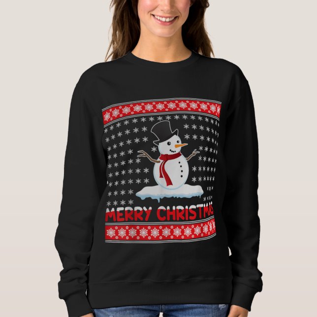 Camiseta Feliz Natal Snowman (Frente)